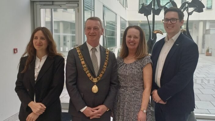 Michael MacCurtain representing Learning Limerick at the European and North American Learning Cities seminar in Cork